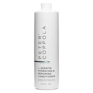 PETER COPPOLA Hydrating & Repairing Conditioner With Keratin 24 . - Repairs Damaged Hair - Strong Healthy Hair - Hydrates and Nourishes - Keratin Infused Conditioner