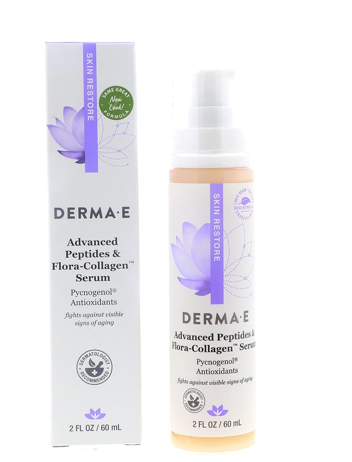 Derma E Advanced Peptide and Collagen Serum, 2.0 . Pack of 3