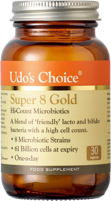 Udo'S Choice Super 8 Gold Hi Count Microbiotics - 102 Billion Cell Cou180 Grams