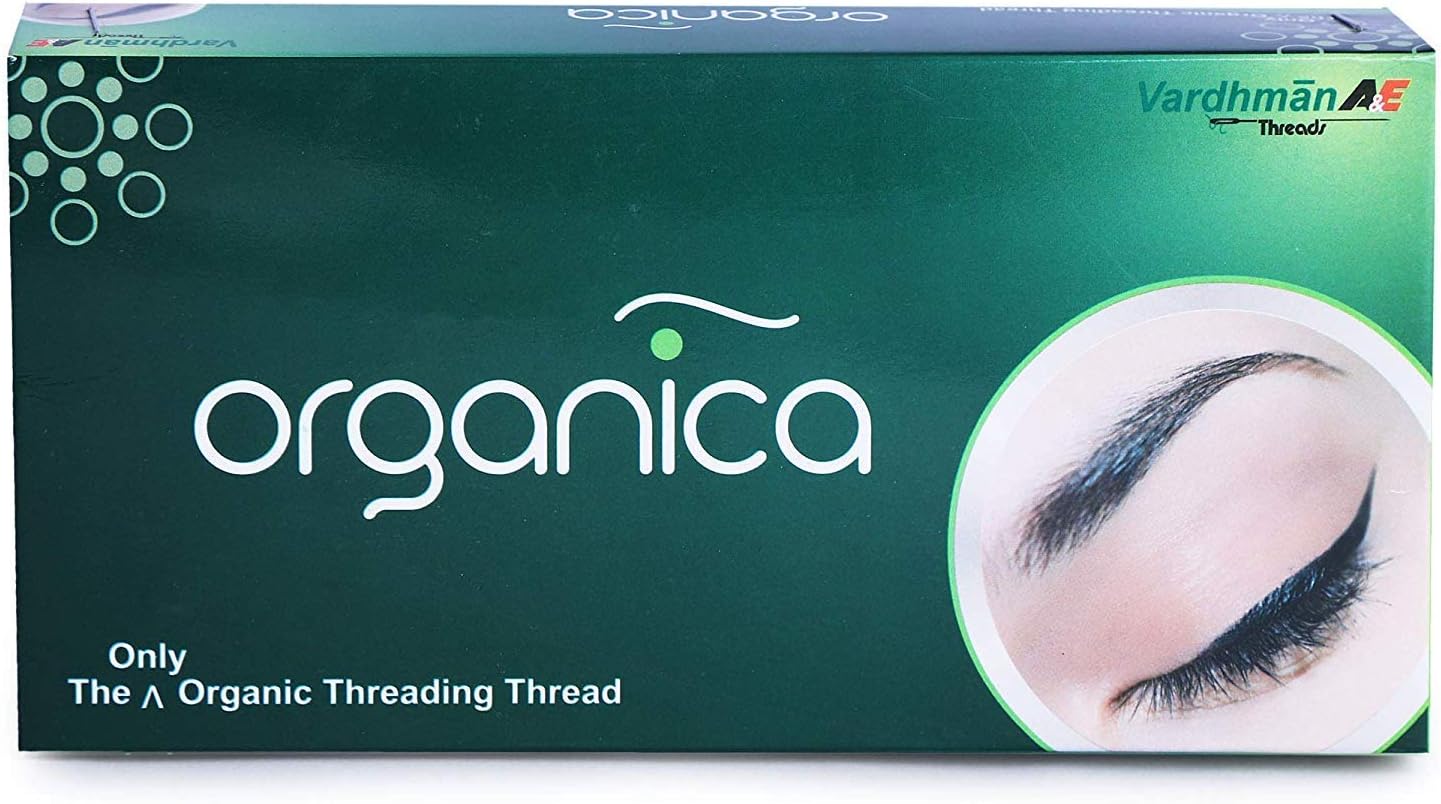 Organica Eyebrow ibrow threading Thread Box of 8 Spools- 300m each - forehead, upper lip, chin, - Saloon special