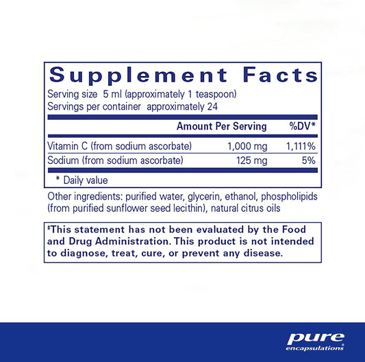 Pure Encapsulations Liposomal Vitamin C | Support for Cellular Functio