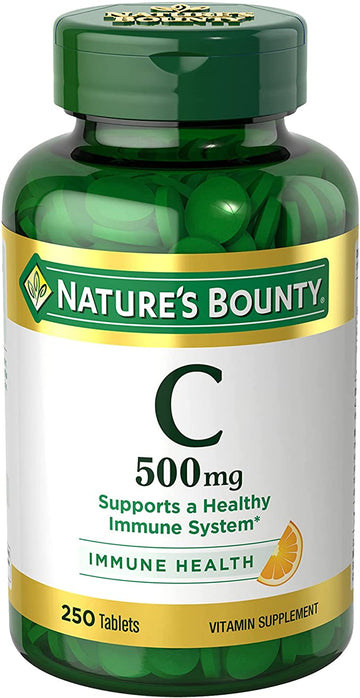 Nature?s Bounty Vitamin C, Immune Support, Tablets, 500mg, 250 Ct