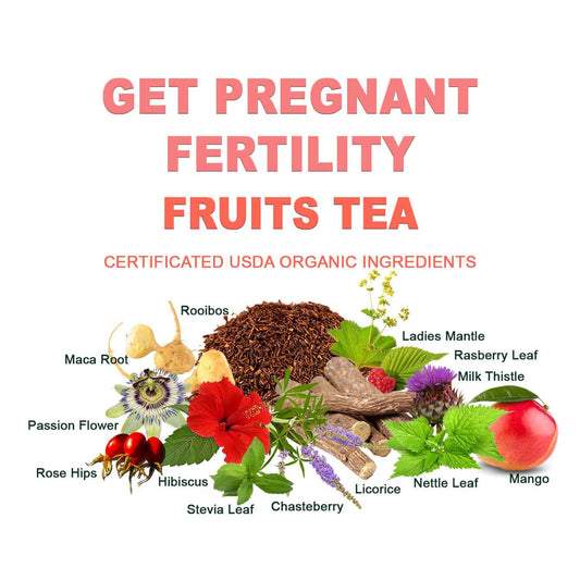 Secrets Of Tea Fertility Tea For Women And Men- USDA Organic - Up to 80 Servings - 40 Count(2 Pack)
