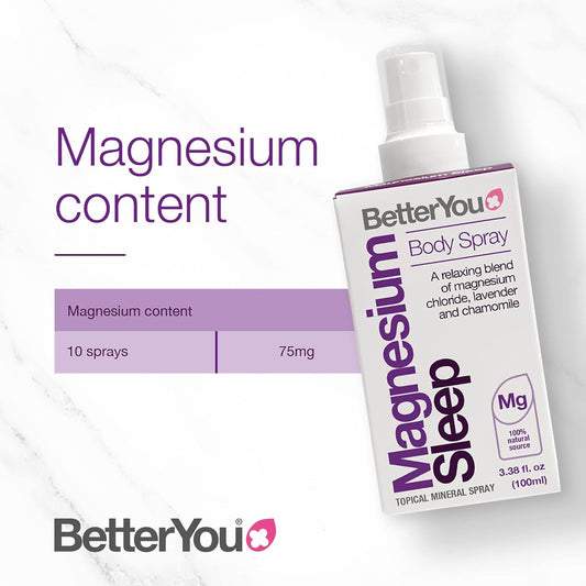BetterYou Magnesium Muscle Body Spray - Relaxing Topical Magnesium and