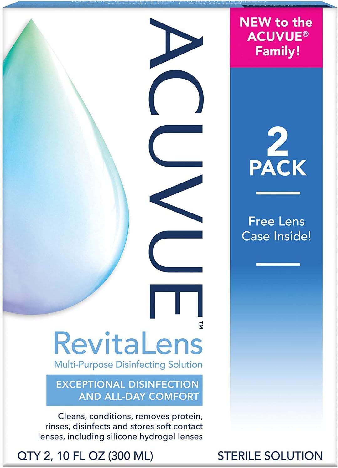 ACUVUE RevitaLens Multi-Purpose Disinfecting Solution 10 oz