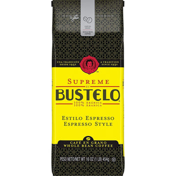 Supreme by Bustelo Whole Bean Espresso Coffee