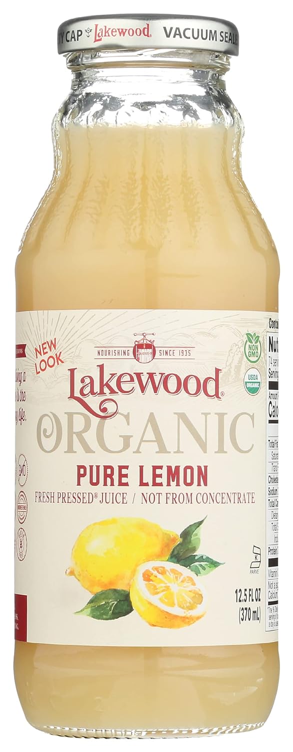 Lakewood, Organic Lemon Juice, 12.5 oz