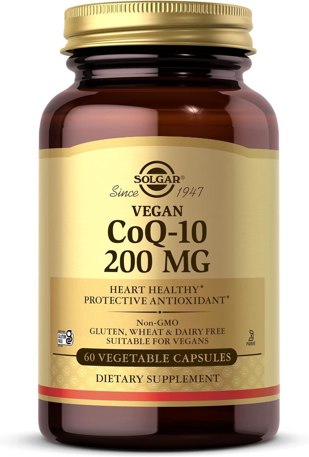 Solgar Vegetarian CoQ-10 200 mg, 60 Vegetable Capsules - Heart Healthy