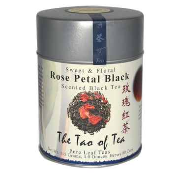 The Tao of Tea, Rose Petal Black Tea, Sweet & Floral Scented Black Tea - 2pcs