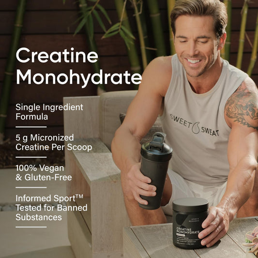 Sports Research Creatine Monohydrate - Gain Lean Muscle, Improve Perfo