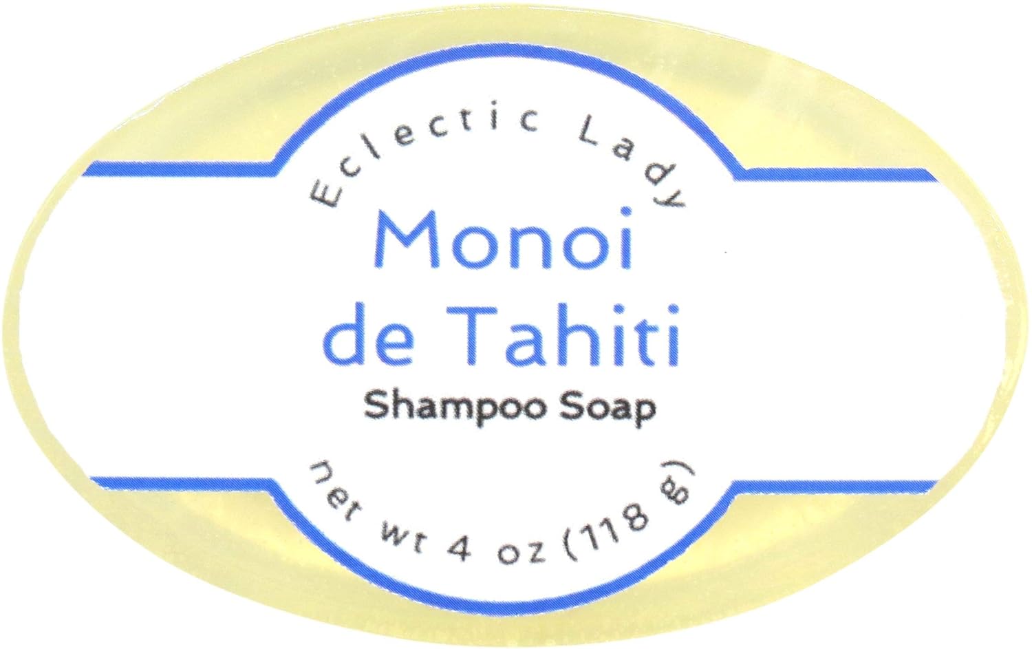 Eclectic Lady Monoi de Tahiti Shampoo Soap Bar with Pure Argan Oil, Silk Protein, Honey Protein and Extracts of Calendula ower, Aloe, Carrageenan, Sunower - 4  Bar