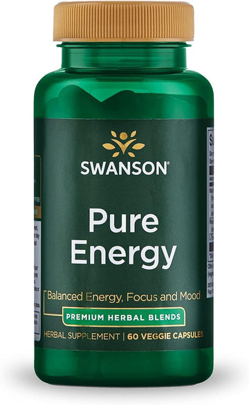 Swanson Pure Energy Metabolism Concentration Mental Focus Mood Support