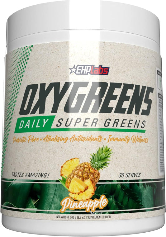 OxyGreens Bundle by EHPlabs - Daily Super Greens Powder, Spirulina Her