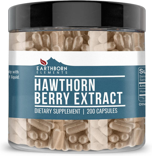 Earthborn Elements Hawthorn Berry & Aronia Berry Capsule Bundle (200 c