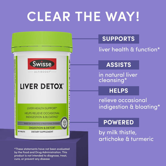 Swisse Milk Thistle Liver Cleanse Detox & Repair | Liver Supplement &