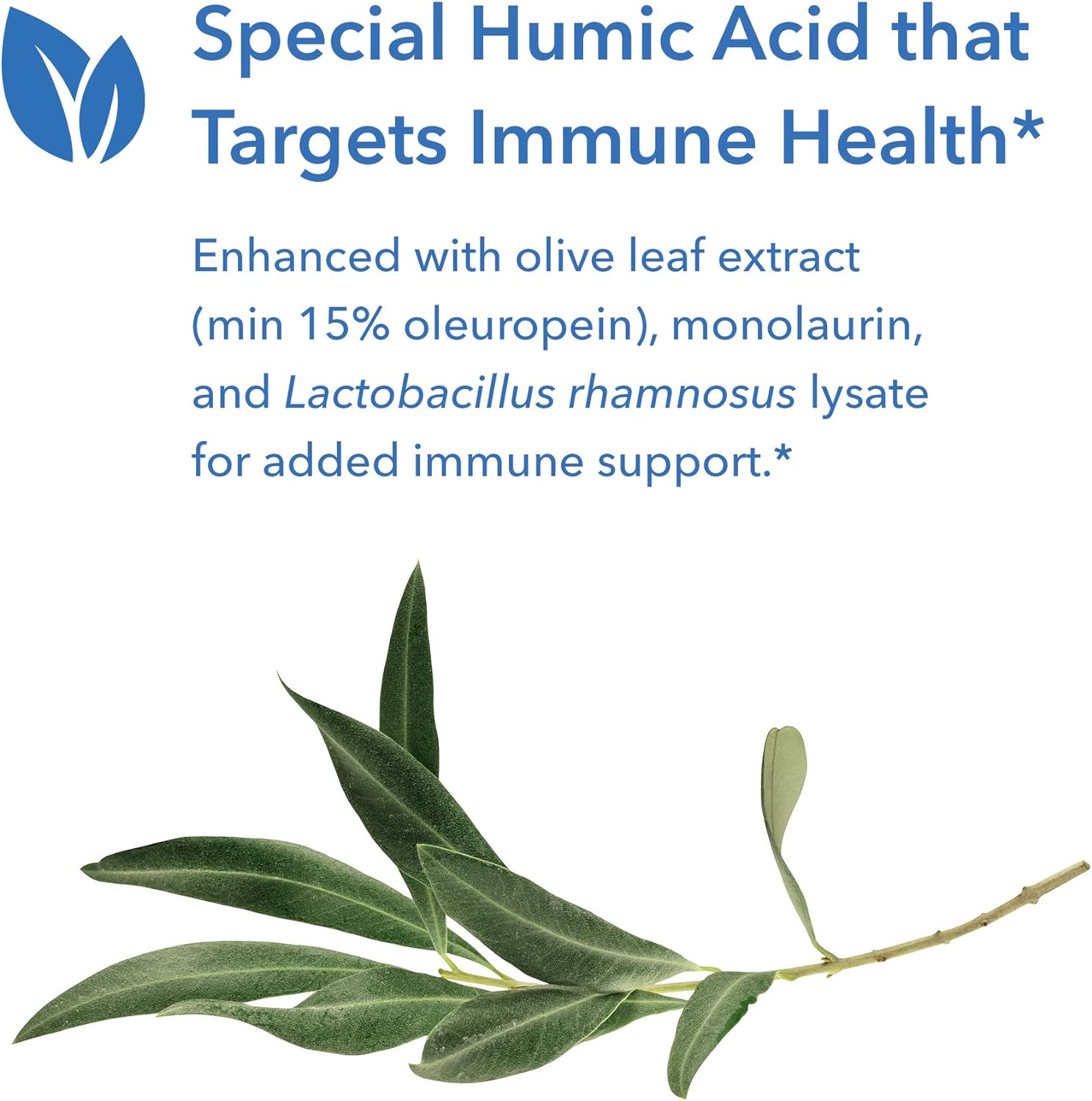 Allergy Research Group - Humic-Monolaurin Complex - with Olive Leaf, I