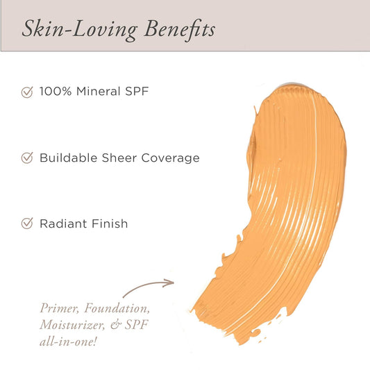 PÜR 4-in-1 Tinted Moisturizer With SPF 20 - Hydrating Face Moisturizer, Primer, & Foundation With Shea Butter, Aloe Vera & Vitamin B3 - Vegan Friendly - Free of Paraben, Gluten & BPA