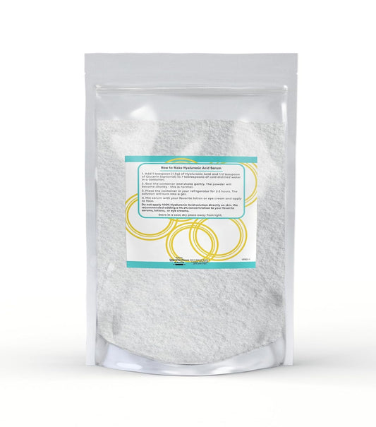 Hyaluronic Acid Powder (1 ) Food & Cosmetic Grade, Clear Resealable Bag