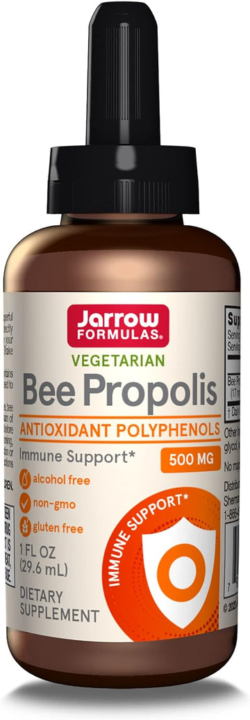 Jarrow Formulas Bee Propolis 500 mg - 1 fl oz - Alcohol-Free Liquid Ex