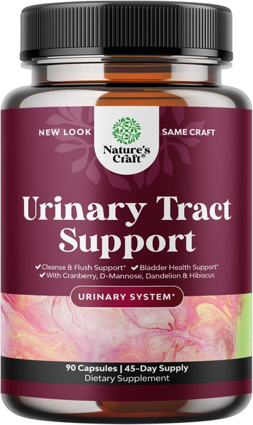 D Mannose Capsules for Urinary Tract Health - High Potency D-Mannose with Cranberry Juice Powder & Dandelion for Urinary Tract Health for Women Fast Acting Super Concentrated Cranberry