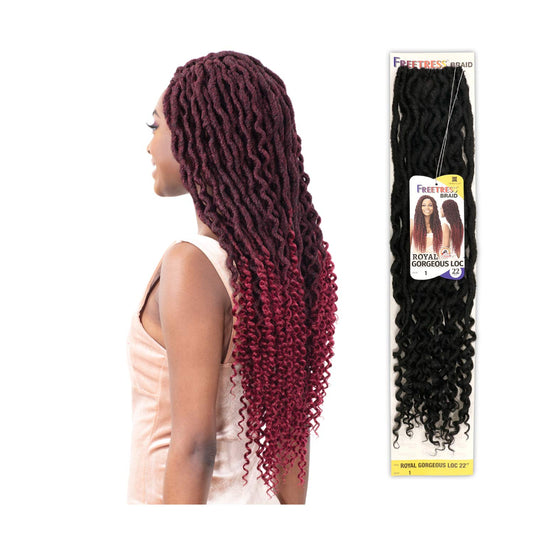 Freetress Synthetic Braid - Royal Gorgeous LOC 22 (CARAMELT)