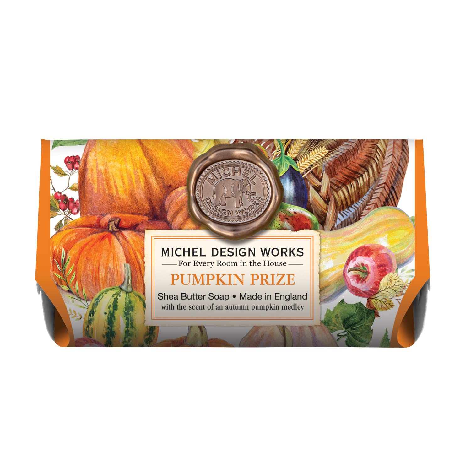 Michel Design Works Large Bath Soap Bar, Pumpkin Prize