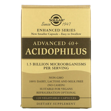 Solgar, Advanced 40+ Acidophilus Vegetable Capsules