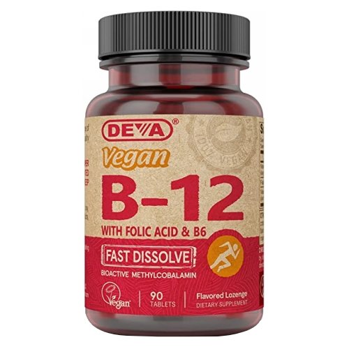 Vegan Vitamin B-12 90 Tabs By Deva Vegan Vitamins