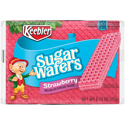 Keebler Strawberry Sugar Wafers . Package