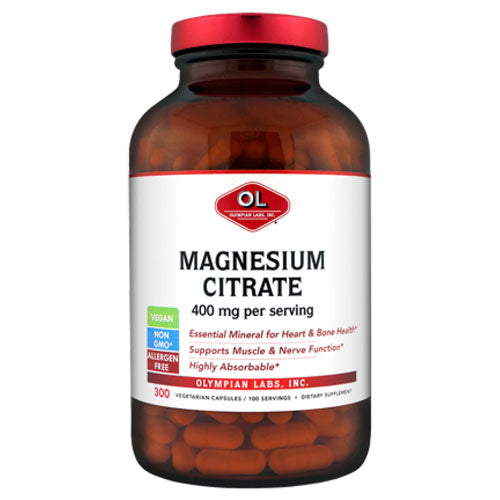 Magnesium Citrate 300 caps By Olympian Labs