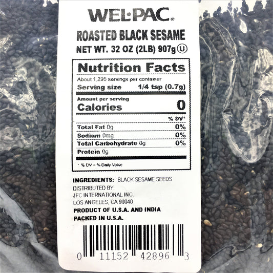 WEL - PAC Roasted Black Sesame 2 LB