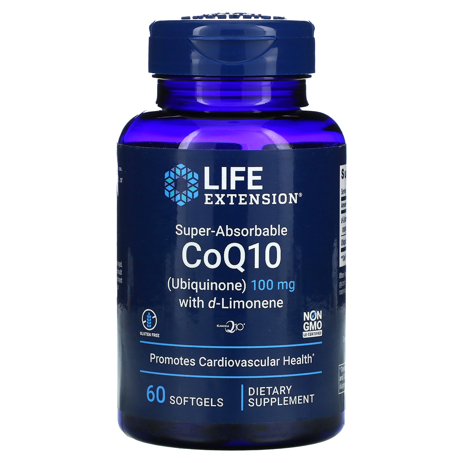 Life Extension, Super-Absorbable Coq10 (Ubiquinone) With D-Limonene, 100 Mg Softgels