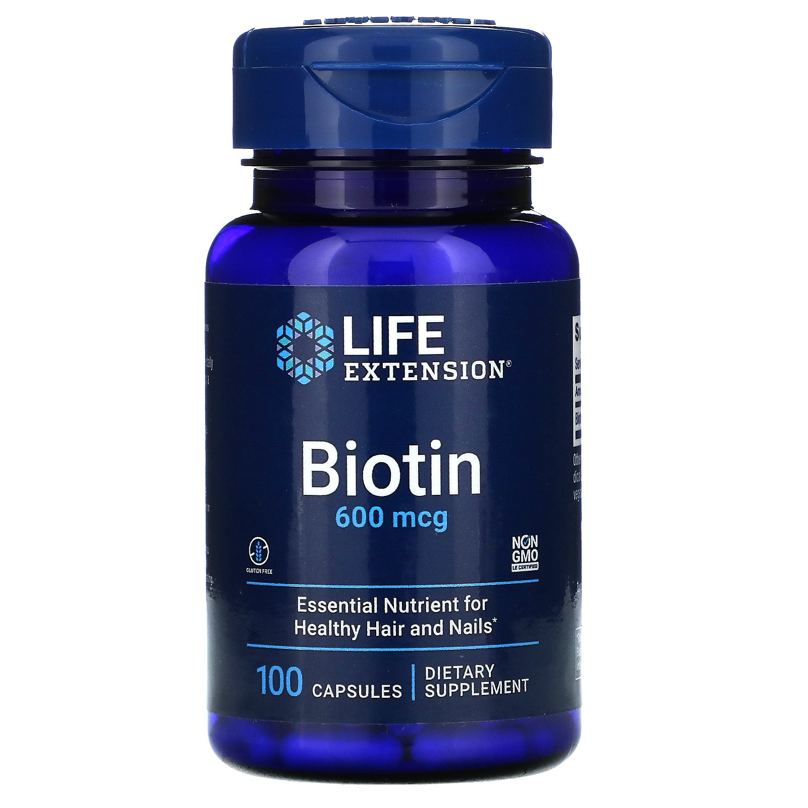 Life Extension, Biotin, 600 mcg,  Capsules