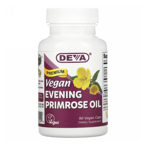 Vegan Evening Primrose Oil 90 Vcaps By Deva Vegan Vitamins