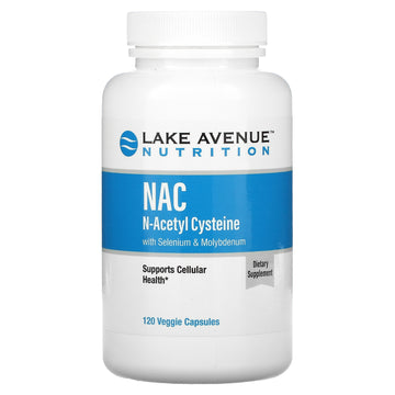 Lake Avenue Nutrition, NAC, N-Acetyl Cysteine with Selenium & Molybdenum, 600 mg Veggie Capsules