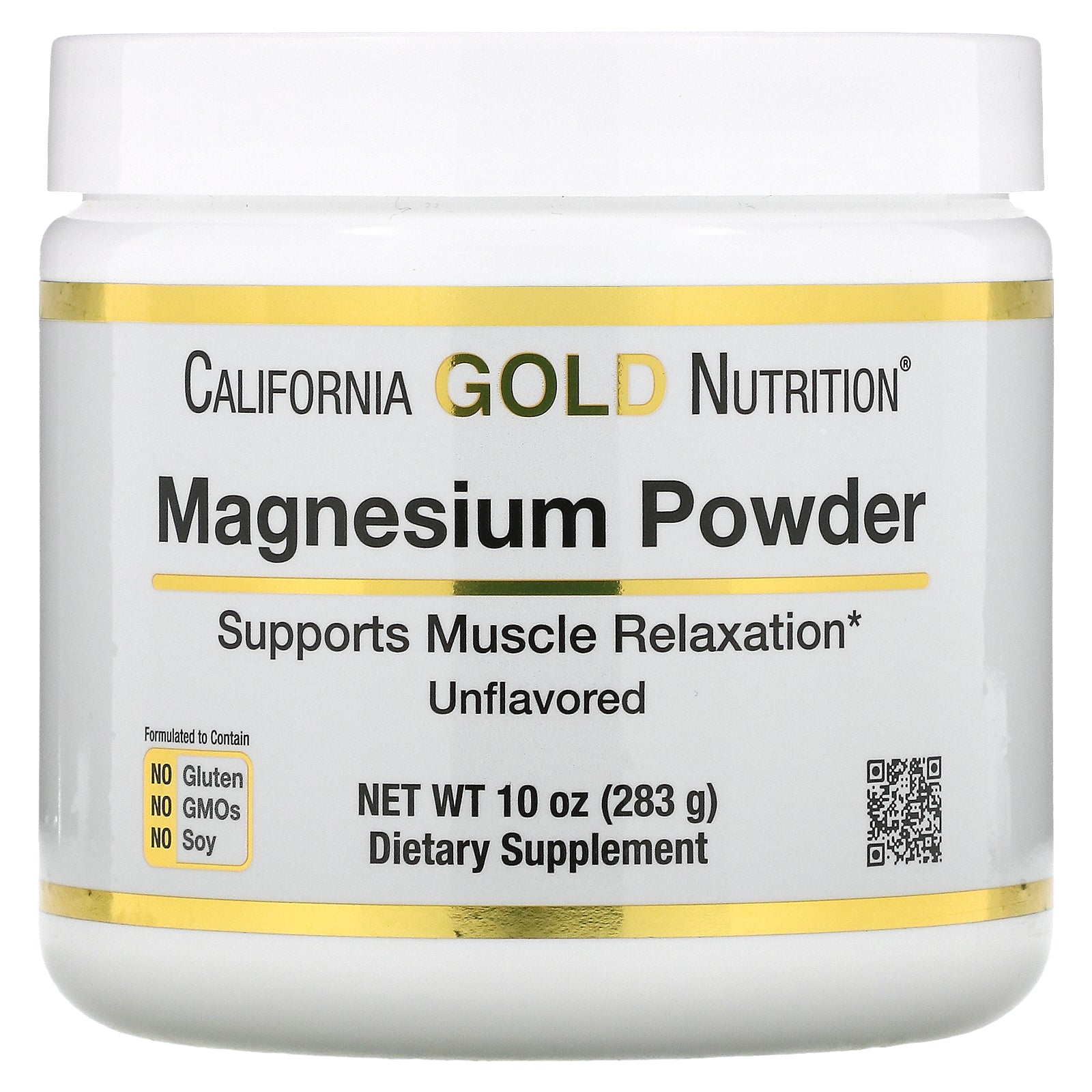 California Gold Nutrition, Magnesium Powder Beverage, Unflavored