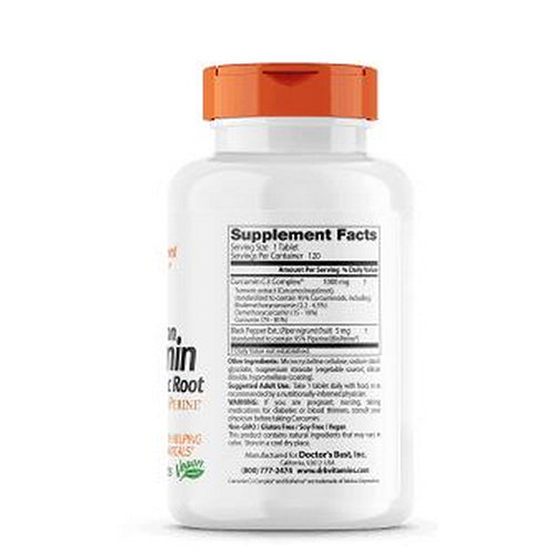 Curcumin C3 Complex with Bioperine 120 Tabs By Doctors Best