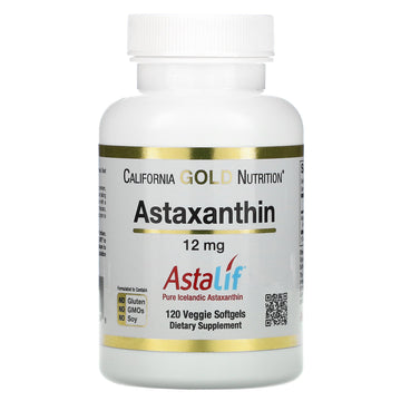 California Gold Nutrition, Astaxanthin, AstaLif Pure Icelandic, 12 mg Veggie Softgels