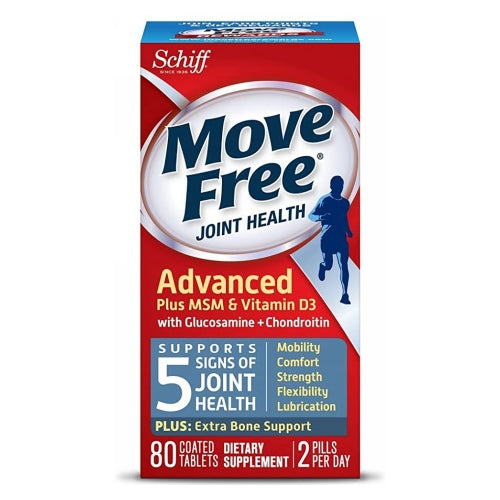 Move Free Advanced Plus MSM Vitamin D 80 Tabs By Schiff/Bio 