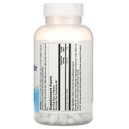 KAL, Calcium Citrate 1000, 333 mg