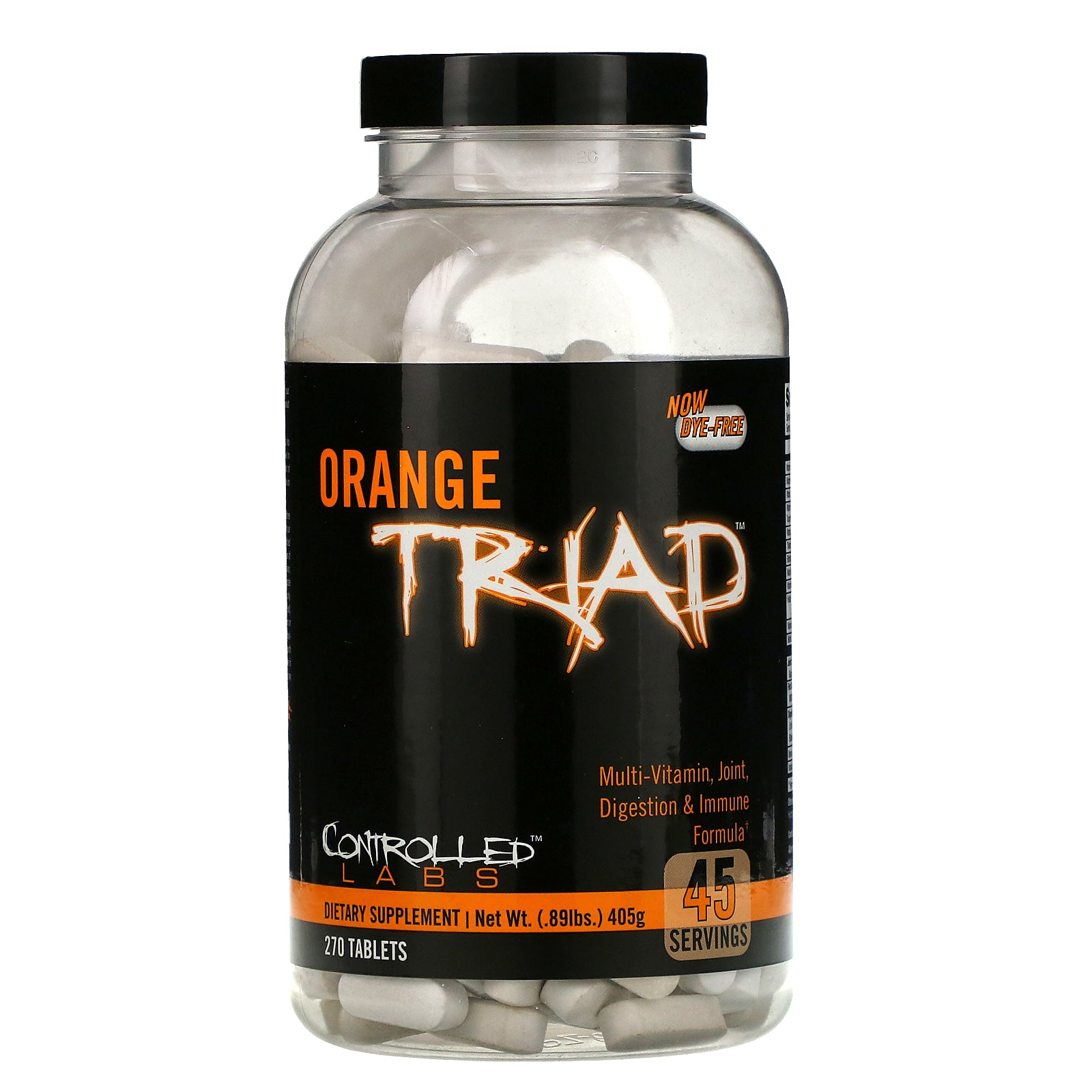 Controlled Labs, Orange Triad, Multi-Vitamin, Joint, Digestion & Immune Formula,Tablets