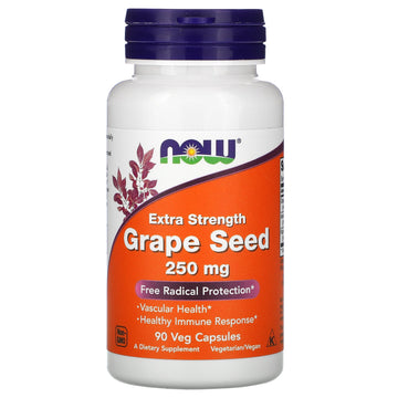 NOW Foods, Extra Strength Grape Seed, 250 mg Veg Capsules