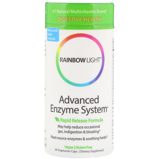 Rainbow Light, Advanced Enzyme System, Rapid Release Formula Vegetarian Caps