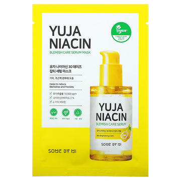 Some By Mi, Yuja Niacin, Blemish Care Serum Beauty Mask, 0.88 oz (25 g) Each