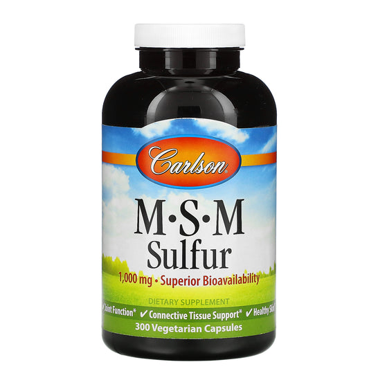 Carlson Labs, MSM Sulfur, 1,000 mg
