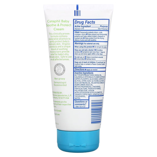 Cetaphil, Baby, Soothe & Protect Cream with Organic Calendula (170 g)