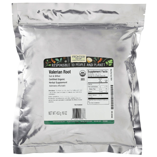 Frontier Co-Op, Organic Cut & Sifted Valerian Root (453 G)