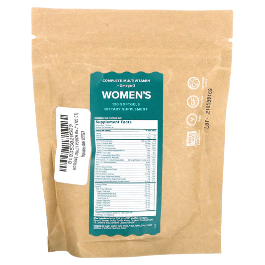 iWi, Women's Multi Pouch, Complete Multivitamin + Omega-3