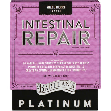 Barlean's, Platinum Intestinal Repair, Mixed Berry Flavor