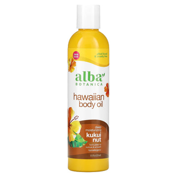 Alba Botanica, Hawaiian Body Oil, Kukui Nut (251 ml)